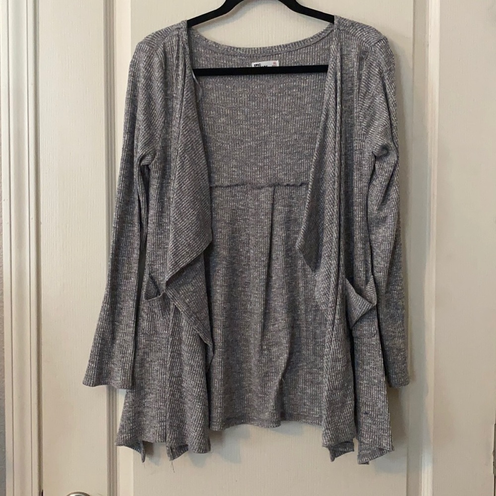 Grey Cardigan -Girls XL
